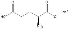 chemical structure of monosodium glutamate