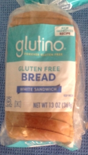 loaf of frozen, gluten-free bread