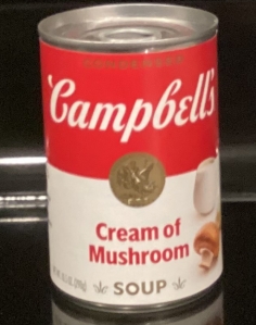 can of Campbell's Cream of Mushroom Soup