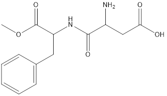 chemical structure of aspartame